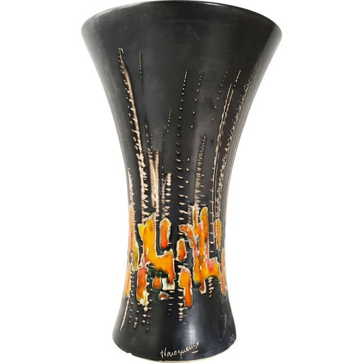 Vase aus der Mid Century von Jean Varoqueaux
