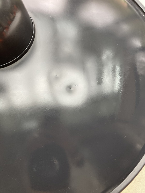 Image 1 of 2 Hängeleuchten Jahr 80 Weißes Glas Und Metall