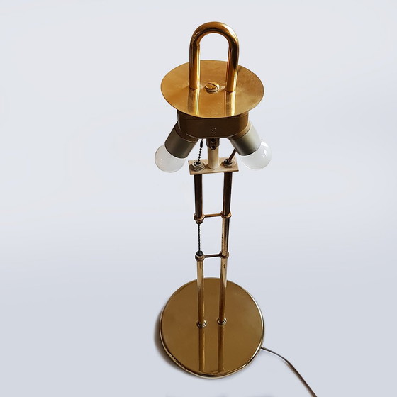 Image 1 of Mid Century Tischlampe aus Messing, 1980er Jahre