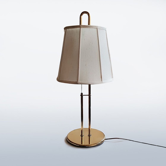 Image 1 of Mid Century Tischlampe aus Messing, 1980er Jahre