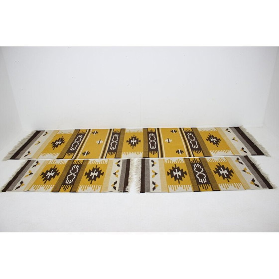 Image 1 of Satz von 3 Woll-Kilim-Teppichen Teppiche, 1960er Jahre