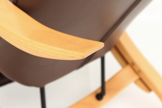 Image 1 of Scandinavian Westnofa Grasshopper Relax / Lounge Chair / Sessel with leather