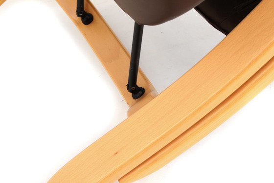 Image 1 of Scandinavian Westnofa Grasshopper Relax / Lounge Chair / Sessel with leather