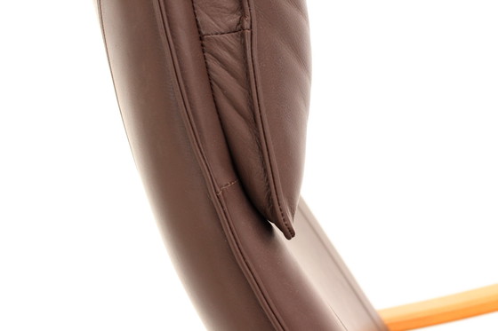 Image 1 of Scandinavian Westnofa Grasshopper Relax / Lounge Chair / Sessel with leather