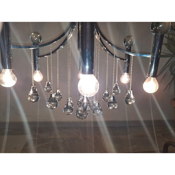 Image 1 of Vintage-Pendelleuchte von Gaetano Sciolari, 1960er Jahre