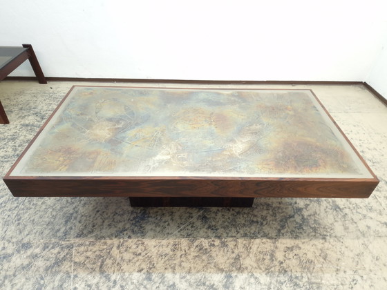 Image 1 of Bernhard Rohne Kupfer Tisch Couchtisch Table 