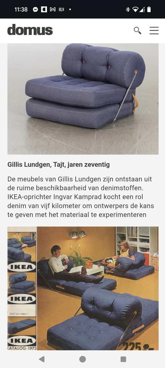 Image 1 of Ikea Tajt Stuhl von Gillis Lundgren 1973