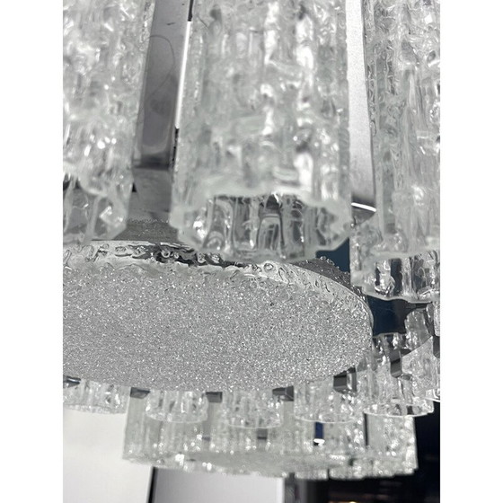 Image 1 of Paar Vintage-Kronleuchter aus Muranoglas, Italien 1960