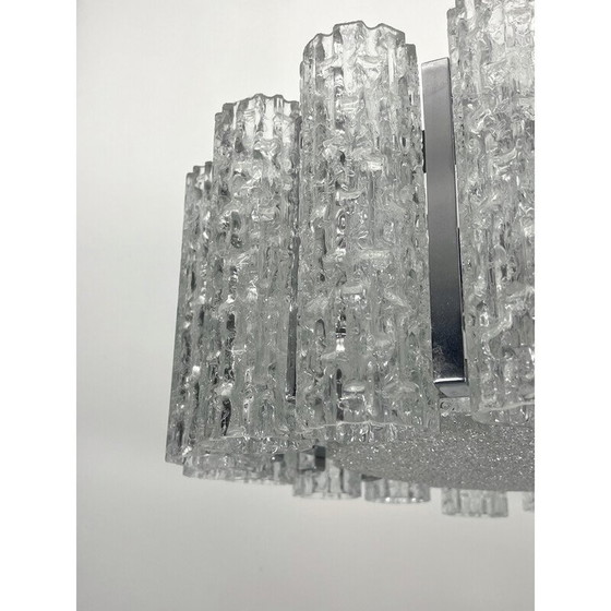 Image 1 of Paar Vintage-Kronleuchter aus Muranoglas, Italien 1960