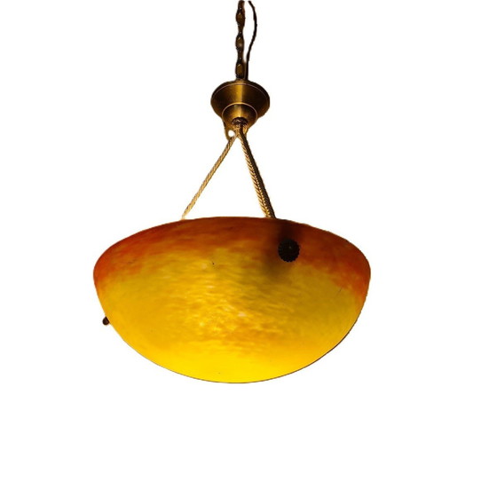 Image 1 of Französische G.V.De Croismare Schuppenlampe, Anfang 20.