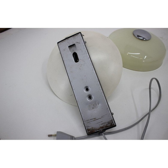 Image 1 of Vintage Wandleuchte aus Stahl und Glas Typ 509, Tschechoslowakei 1970