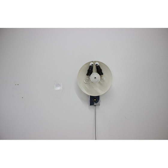 Image 1 of Vintage Wandleuchte aus Stahl und Glas Typ 509, Tschechoslowakei 1970