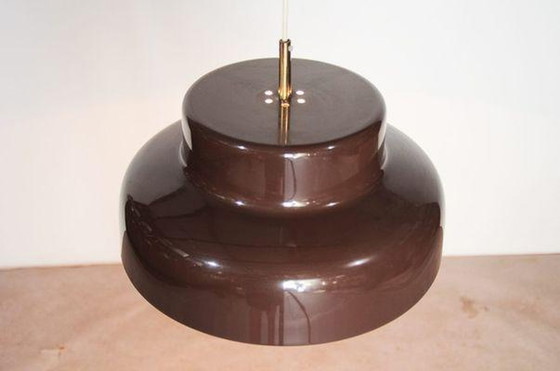 Image 1 of Metall-Hängelampe aus der Mitte des Jahrhunderts