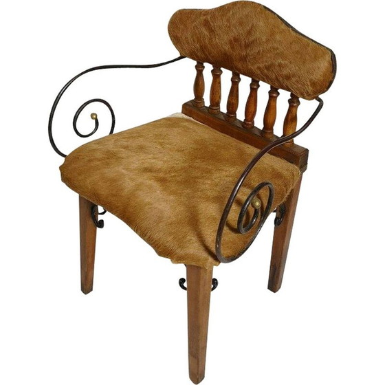 Image 1 of Vintage-Sessel aus Rindsleder 1970er Jahre