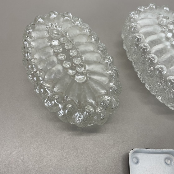 Image 1 of Satz von zwei "Bubble" Tynell Stil Glas Wandleuchten, Deutschland, 1970S
