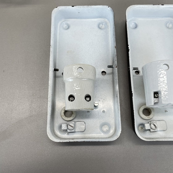 Image 1 of Satz von zwei "Bubble" Tynell Stil Glas Wandleuchten, Deutschland, 1970S