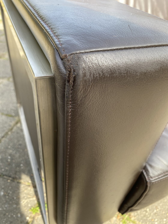 Image 1 of Montel 3-Sitzer Leder Modern Sofa Choco Braun