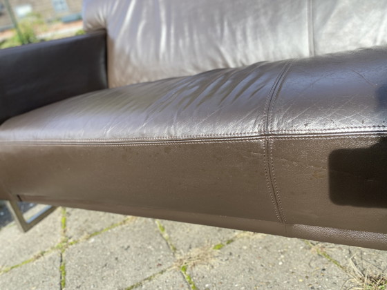 Image 1 of Montel 3-Sitzer Leder Modern Sofa Choco Braun