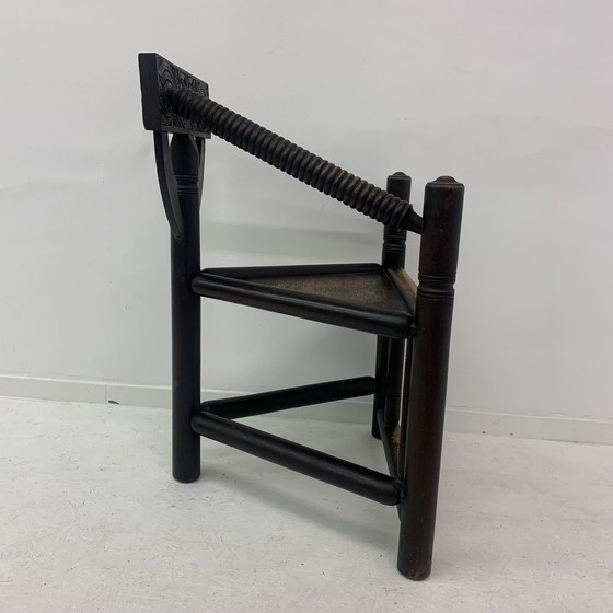 Image 1 of Schwedischer Munk Dreibein-Sessel aus massiver Eiche, 1960'S