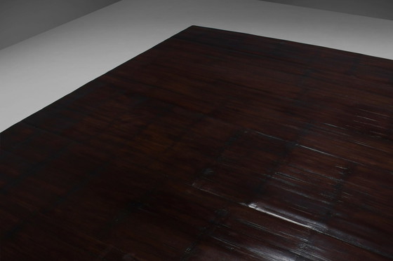 Image 1 of Großer Couchtisch aus Bambus und Wenge von Axel Vervoordt, Belgien