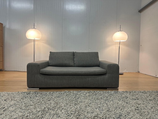 Refurbished Minotti Moore 2-Sitzer Sofa Grau - NP: €7,500