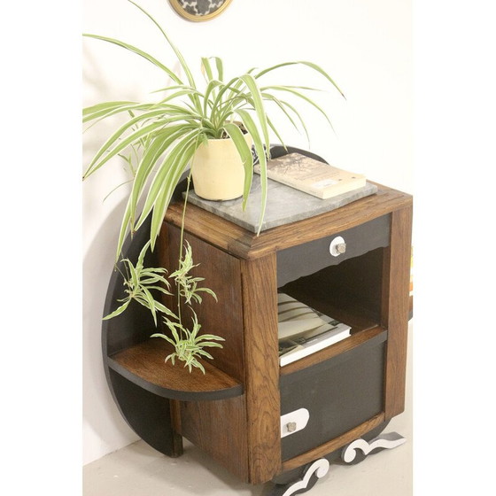 Image 1 of Vintage Nachttisch mit atypischer Form, 1950-1960