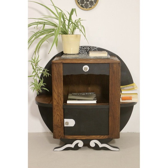 Image 1 of Vintage Nachttisch mit atypischer Form, 1950-1960