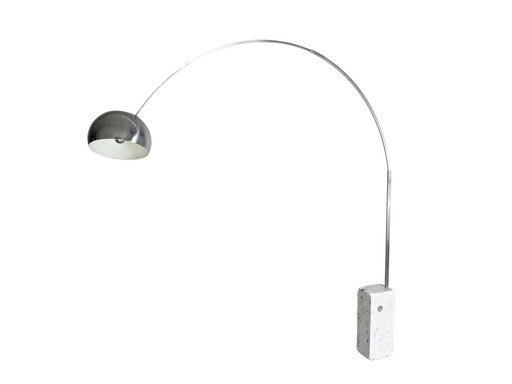 Flos Arco Bogenleuchte Achille & Pier Giacomo Castiglioni Marmor