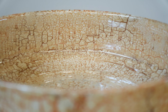 Image 1 of 1980er Jahre Ditmar Urbach Crackle Krug & Schale - Tschechische Keramik Kunst