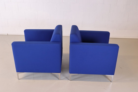 Image 1 of 2x DeBerenn Cara kleiner Sessel blau