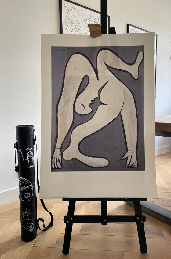 Image 1 of Pablo Picasso (1881-1973), Femme Acrobate, 1930, Copyright 2004 Succession Pablo Picasso, Sabam Belgique, Printed In Belgium