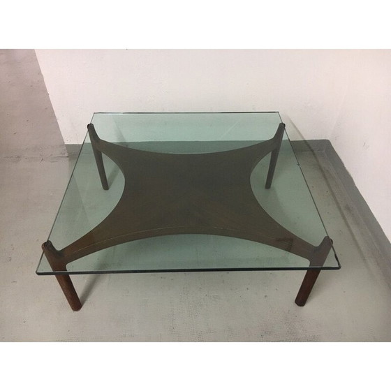 Image 1 of Vintage Couchtisch aus Teakholz von Sven Ellekaer, Dänemark 1960