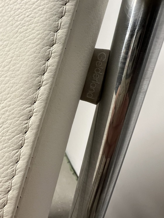 Image 1 of Gelderland Lucca Esszimmerstühle weißes Leder