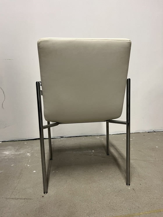 Image 1 of Gelderland Lucca Esszimmerstühle weißes Leder