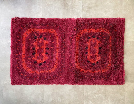 Image 1 of Rya-Teppich im Skandinavisch Vintage Design