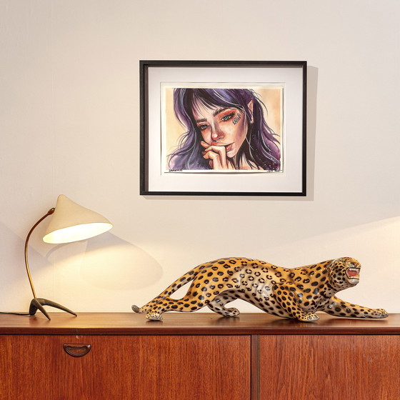 Image 1 of Schönes Aquarell im Rahmen. Porträt