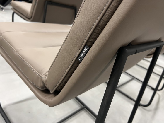 Image 1 of 6x Gelderland 7854 S Esszimmerstühle Braunes Leder