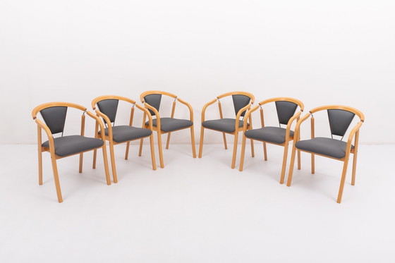 Image 1 of 6x Asger Jensen Designstuhl