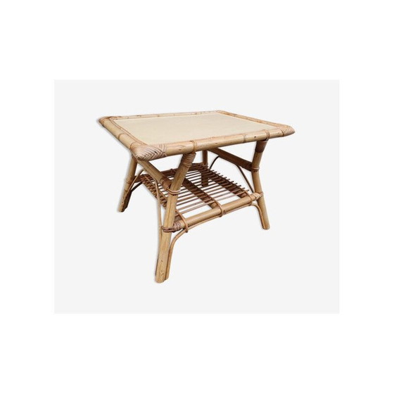 Image 1 of Vintage-Kindertisch aus Rattan und Bambus, 1960