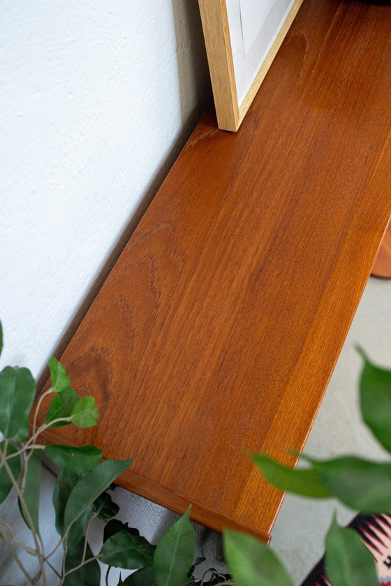 Image 1 of Vintage Teak Vitrine Bücherregal Kommode Highboard