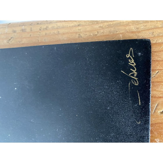 Image 1 of Vintage-Skulptur aus Metall und Glas, 1980