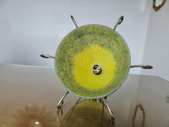 Image 1 of Marmoriertes Glas-Waschtischlampe, In Der Geschmacksrichtung Von Muller