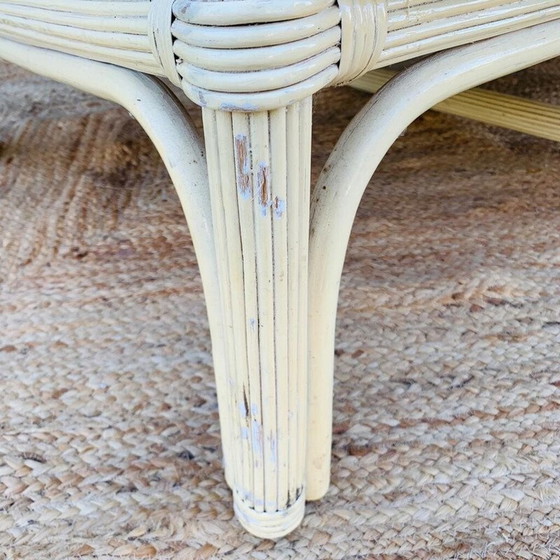 Image 1 of Vintage 2-Sitzer Sofa aus Rattan und Bambus