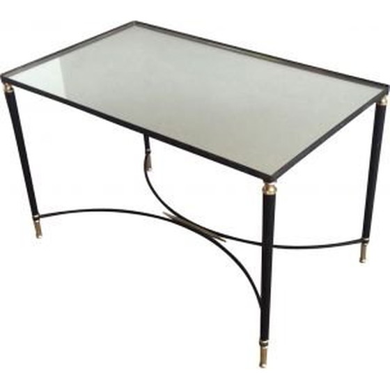Image 1 of Vintage Couchtisch aus Messing und lackiertem Metall, 1950