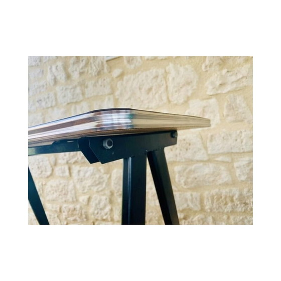 Image 1 of Vintage Formica & Metall Beistelltisch T.V. Stand 1960s