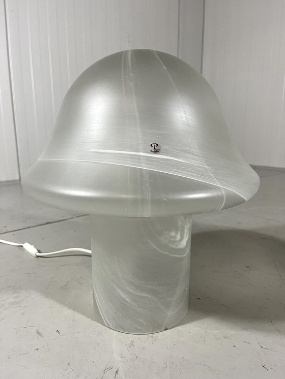 Image 1 of Peill & Putzler Glas Pilz Tischlampen 1970'S