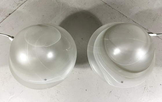 Image 1 of Peill & Putzler Glas Pilz Tischlampen 1970'S