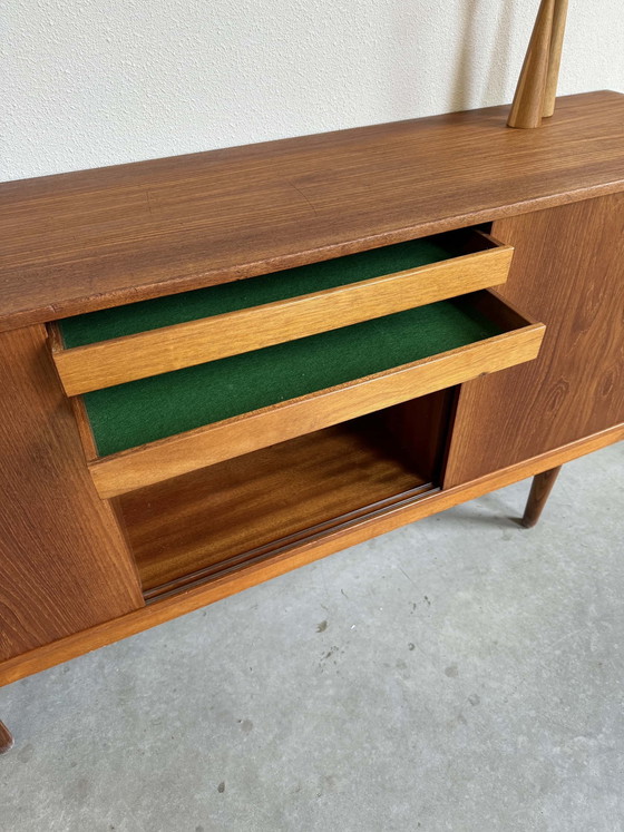 Image 1 of Vintage Danish Lowboard 3 Schiebetüren