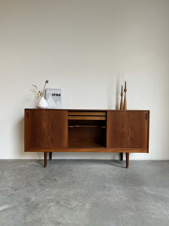 Image 1 of Vintage Danish Lowboard 3 Schiebetüren