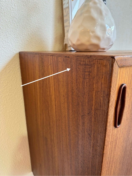 Image 1 of Vintage Danish Lowboard 3 Schiebetüren